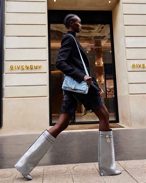 short shark givenchy boots|Givenchy denim shark boots.